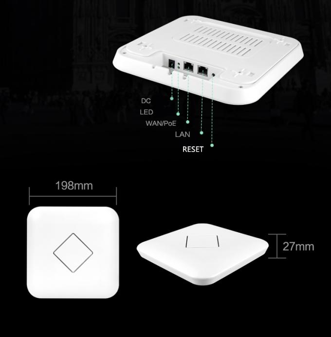 IEEE802.3at 48V 802.11AC Dual Band WiFi AP PoE Support ABS Housing